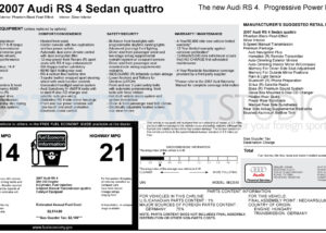 2007 Audi RS 4 Sedsan